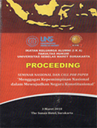 Image of Seminar Nasional dan Call for Paper: Menggagas Kepemimpinan Nasional dalam Mewujudkan Negara Konstitusional