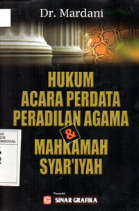 Image of Hukum Acara Perdata Peradilan Agama dan Mahkamah Syar'iyah