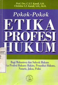 Image of Pokok-Pokok Etika Profesi Hukum