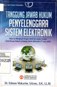 Image of Tanggung Jawab Hukum Penyelenggara Sistem Elektronik