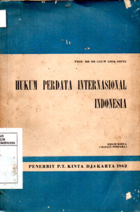 Image of Hukum Perdata Internasional Indonesia