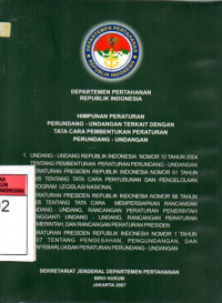 Image of Himpunan Peraturan Perundang-Undangan Terkait Dengan Tata Cara Pembentukan Peraturan Perundang-Undangan