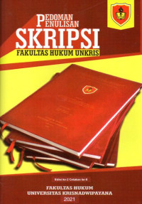 Image of Pedoman Penulisan Skripsi Fakultas Hukum Unkris