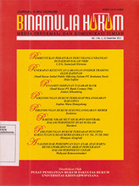 Image of Penjamin Simpanan Nasabah Bank (Studi Kasus PT. Bank Century Tbk) (Binamulia Hukum)