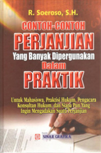 Image of Contoh-Contoh Perjanjian yang Banyak Dipergunakan Dalam Praktik
