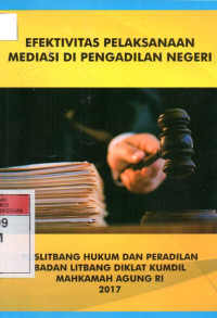 Image of Efektivitas Pelaksanaan Mediasi di Pengadilan Negeri