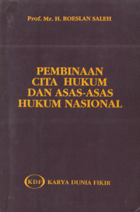 Image of Pembinaan Cita Hukum dan Asas-Asas Hukum Nasional