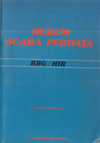 Image of Hukum Acara Perdata (RBG/HIR)
