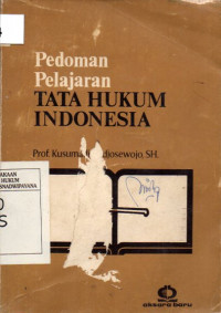 Image of Pedoman Pelajaran Tata Hukum Indonesia