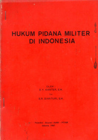 Image of Hukum Pidana Militer di Indonesia